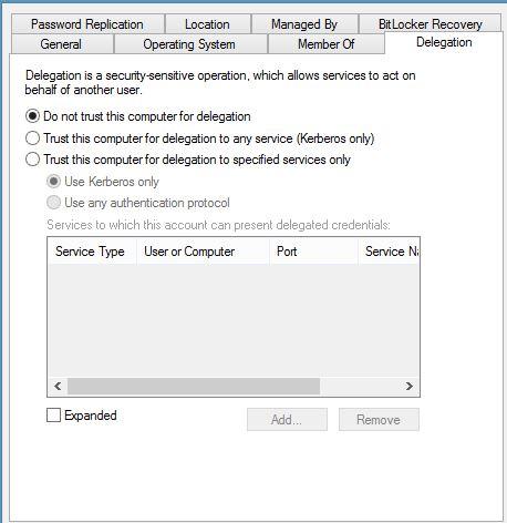 Kerberos Constrained Delegation and Managed Service Accounts