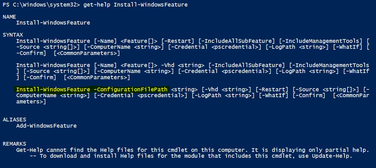 windowsfeature
